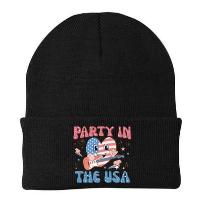 4th Of July Retro Funny Party In The USA Music Gift Beanie
