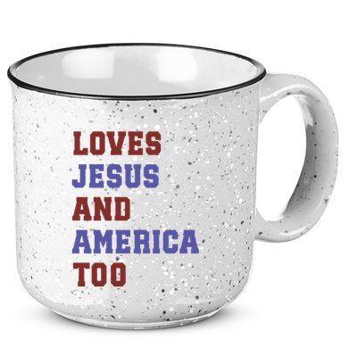4th Of July God Bless America Vintage 4th Of July 15oz Campfire Ceramic Mug