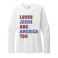 4th Of July God Bless America Vintage 4th Of July Womens CVC Long Sleeve Shirt