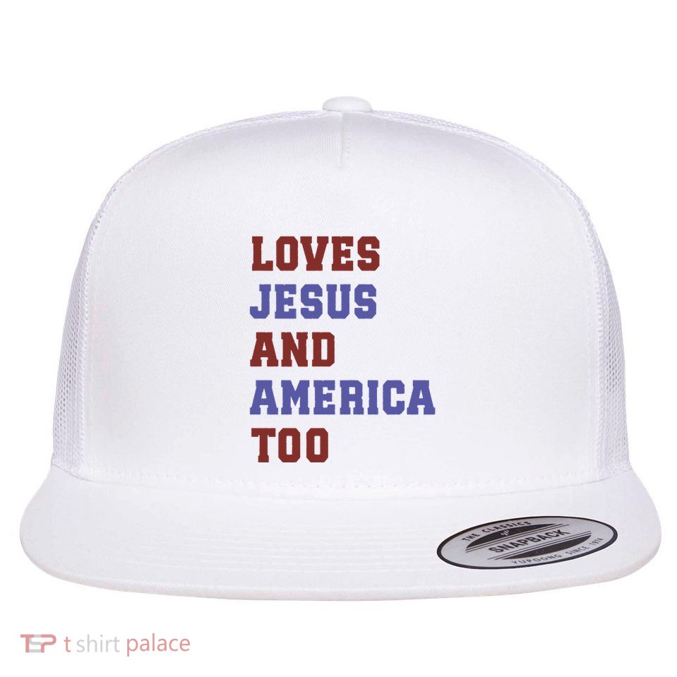 4th Of July God Bless America Vintage 4th Of July Flatbill Hat
