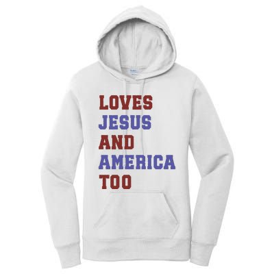 4th Of July God Bless America Vintage 4th Of July Women's Pullover Hoodie