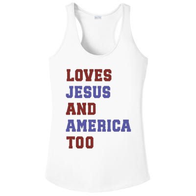 4th Of July God Bless America Vintage 4th Of July Ladies PosiCharge Competitor Racerback Tank