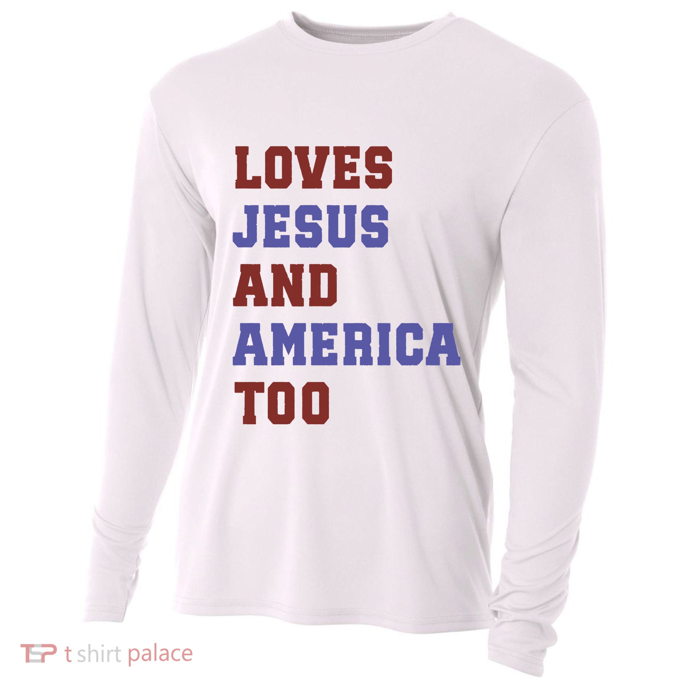 4th Of July God Bless America Vintage 4th Of July Cooling Performance Long Sleeve Crew