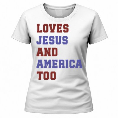 4th Of July God Bless America Vintage 4th Of July Women's T-Shirt