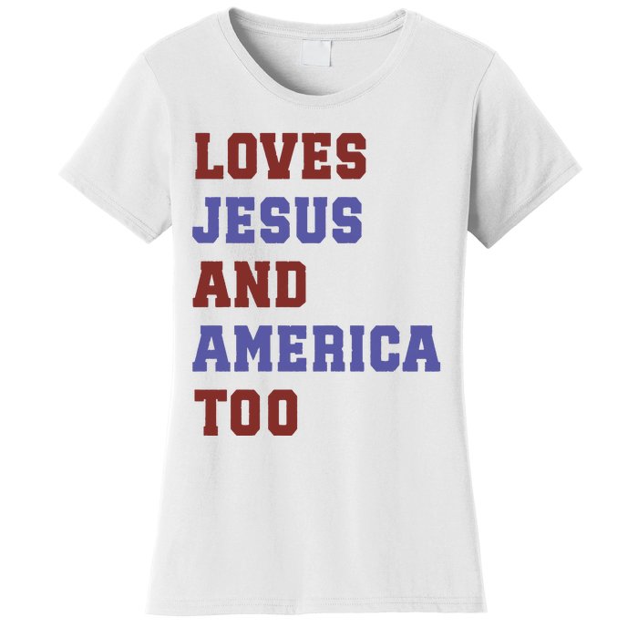 4th Of July God Bless America Vintage 4th Of July Women's T-Shirt