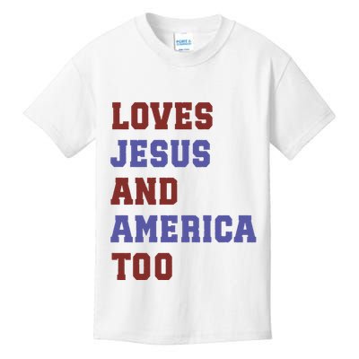 4th Of July God Bless America Vintage 4th Of July Kids T-Shirt