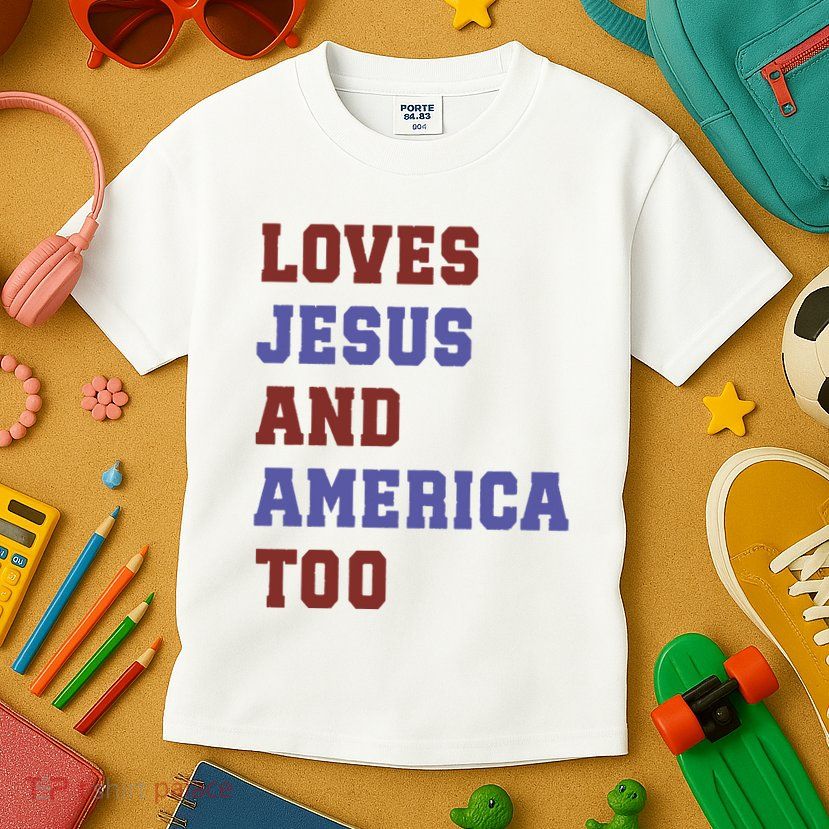 4th Of July God Bless America Vintage 4th Of July Kids T-Shirt