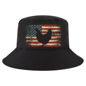 4th of July Chicken Patriotic American Flag Cool Comfort Performance Bucket Hat