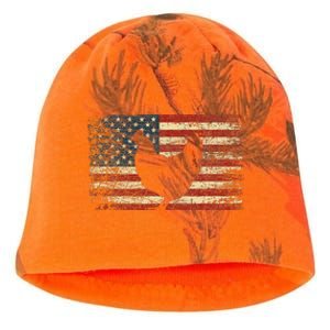 4th of July Chicken Patriotic American Flag Kati - Camo Knit Beanie