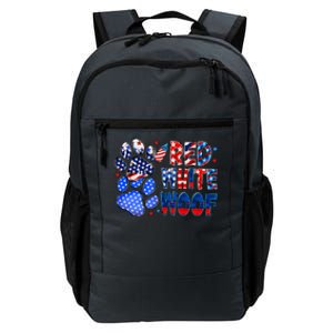 4th Of July Red White Woof Daily Commute Backpack