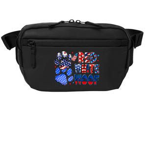 4th Of July Red White Woof Crossbody Pack