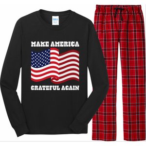 4th of July USA Make America Grateful Again! Long Sleeve Pajama Set