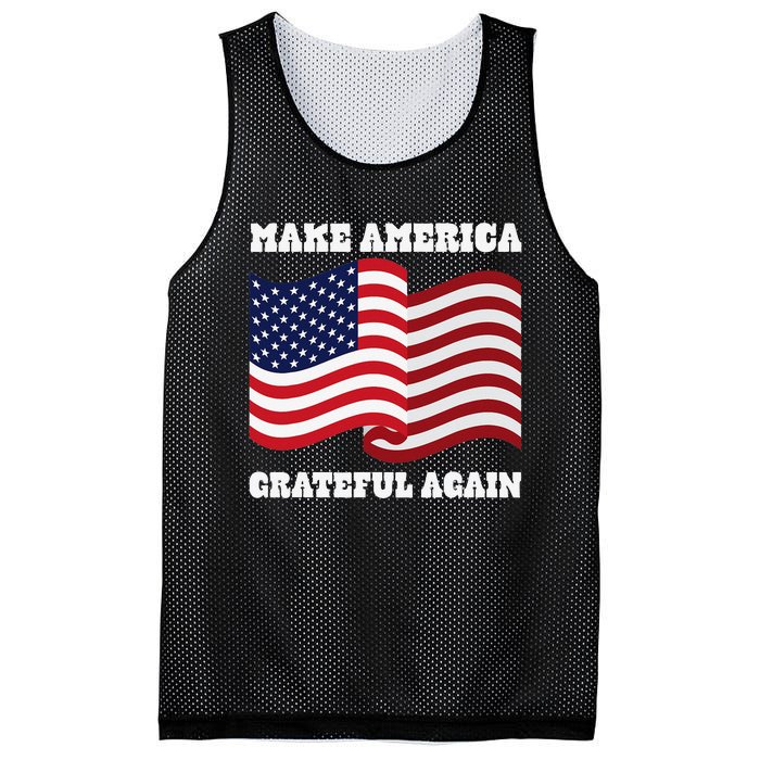 4th of July USA Make America Grateful Again! Mesh Reversible Basketball Jersey Tank