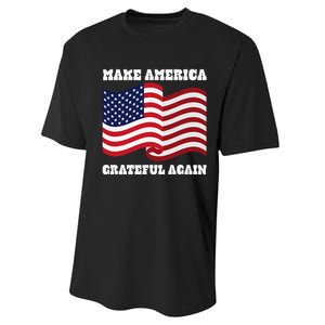 4th of July USA Make America Grateful Again! Performance Sprint T-Shirt