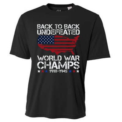 4th Of July Back To Back Undefeated World War Champs Cooling Performance Crew T-Shirt