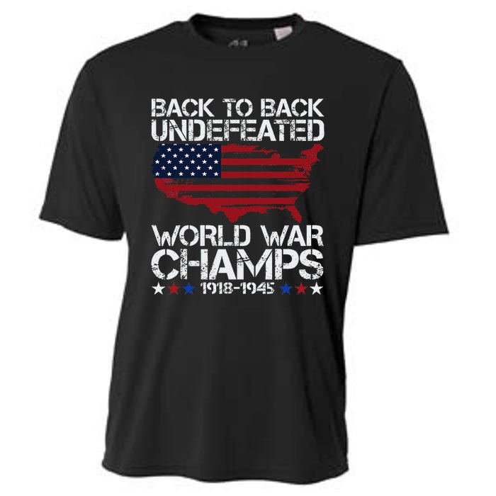 4th Of July Back To Back Undefeated World War Champs Cooling Performance Crew T-Shirt