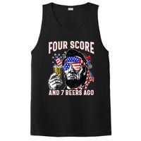 4th Of July Drinking Beer Patriot Four Score And 7 Beers Ago PosiCharge Competitor Tank