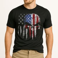 4th Of July For Women American Flag Skull Skeleton Cooling Performance Crew T-Shirt