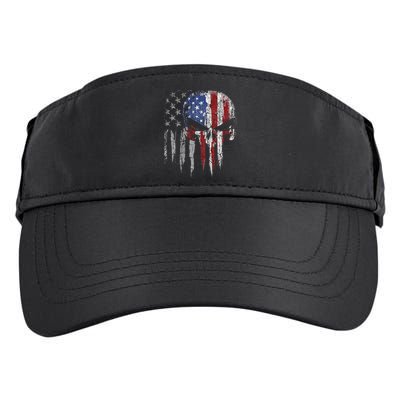 4th Of July For Women American Flag Skull Skeleton Adult Drive Performance Visor