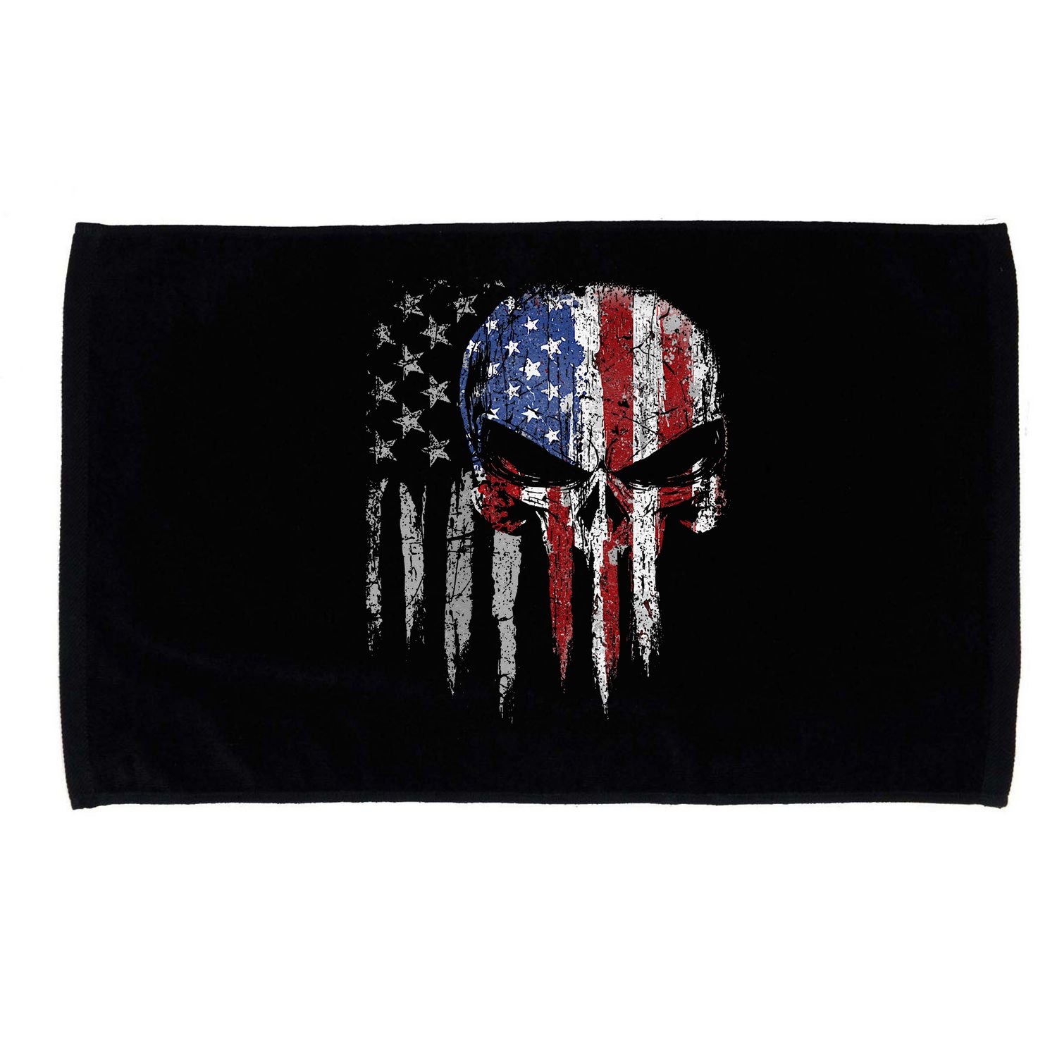 4th Of July For Women American Flag Skull Skeleton Microfiber Hand Towel