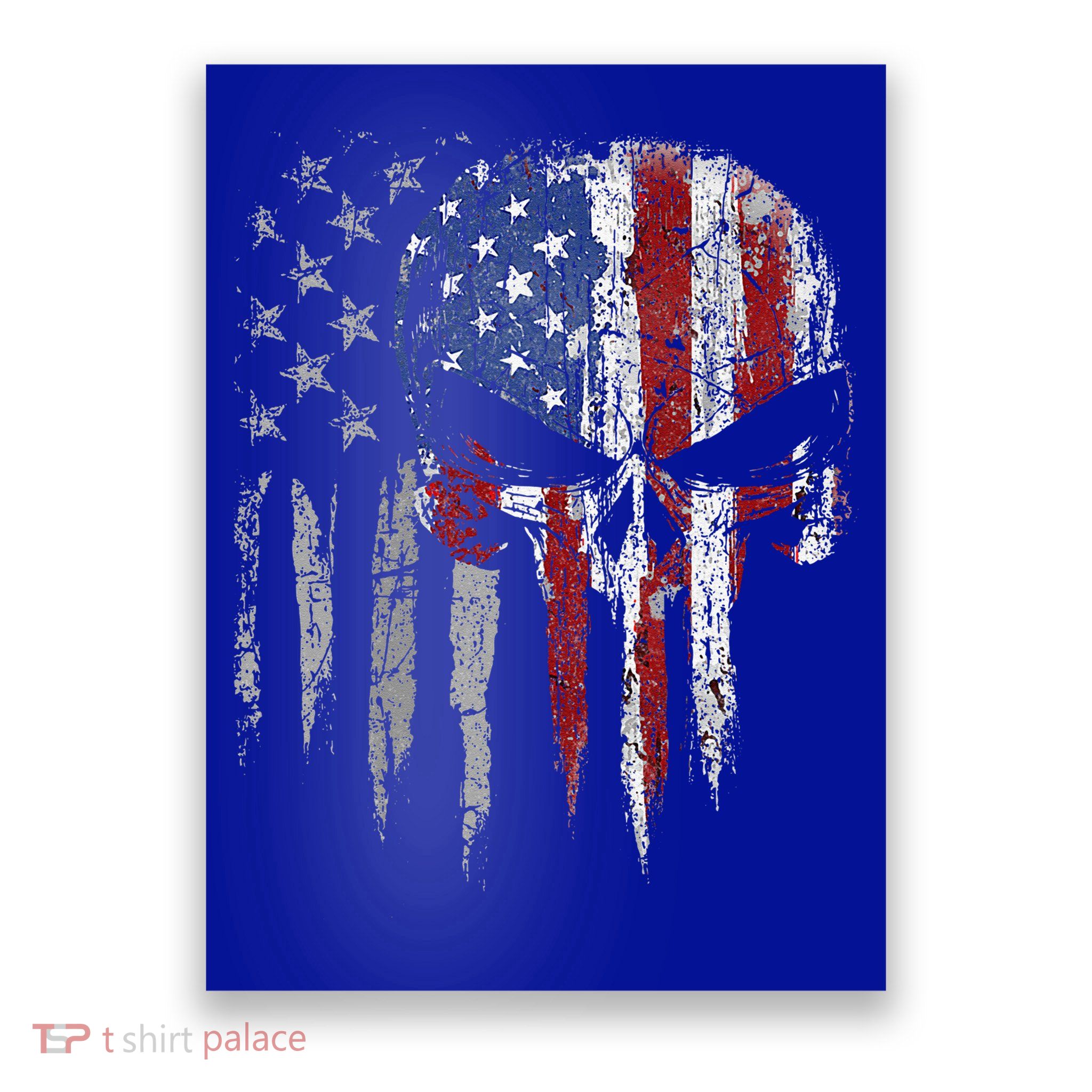 4th Of July For Women American Flag Skull Skeleton Poster