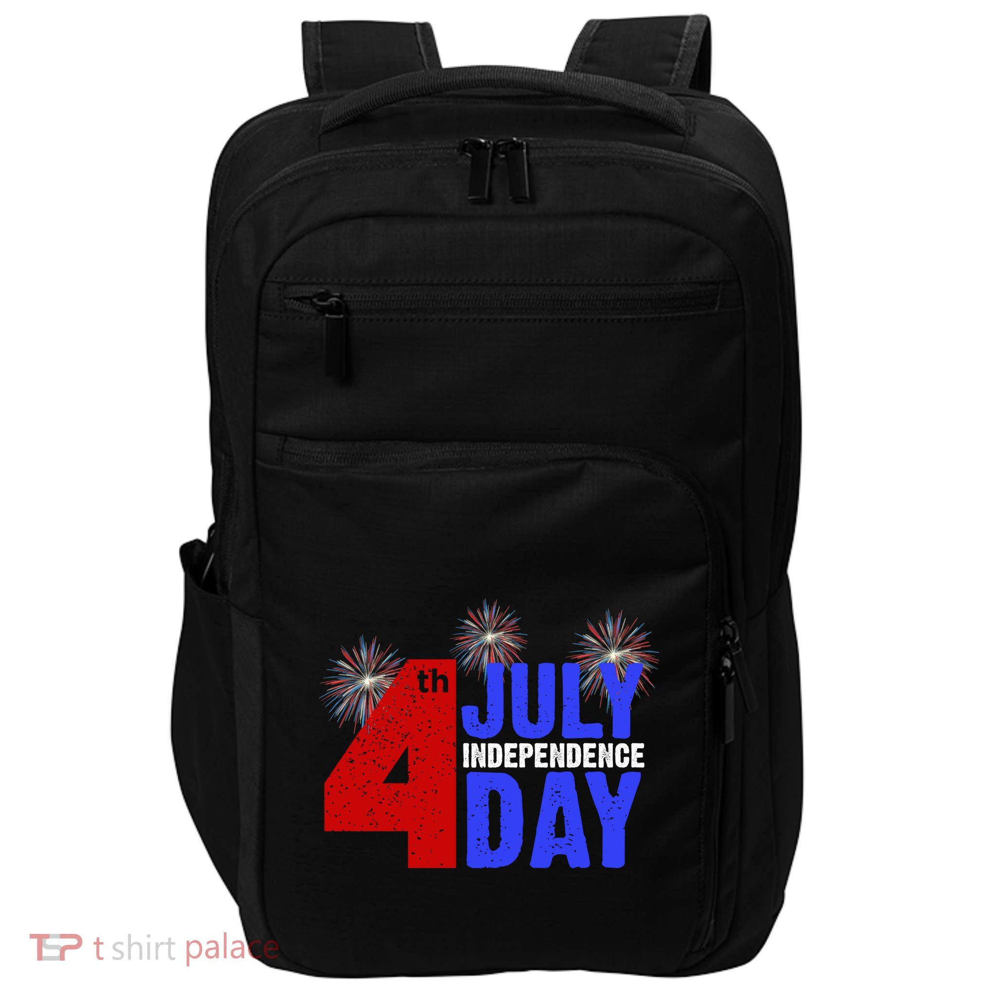 4th Of July Independence Day Fireworks Celebration Impact Tech Backpack