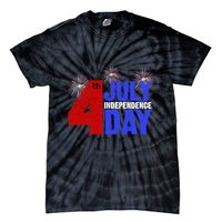 4th Of July Independence Day Fireworks Celebration Tie-Dye T-Shirt
