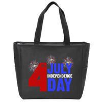 4th Of July Independence Day Fireworks Celebration Zip Tote Bag