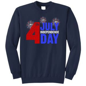 4th Of July Independence Day Fireworks Celebration Tall Sweatshirt