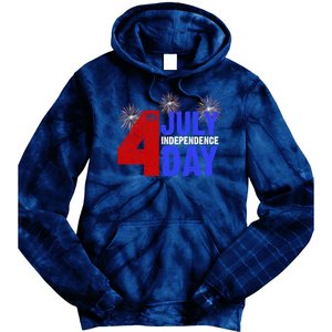 4th Of July Independence Day Fireworks Celebration Tie Dye Hoodie