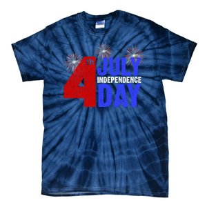 4th Of July Independence Day Fireworks Celebration Tie-Dye T-Shirt