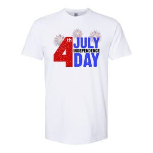 4th Of July Independence Day Fireworks Celebration Softstyle CVC T-Shirt