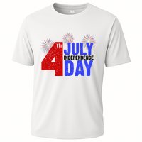 4th Of July Independence Day Fireworks Celebration Cooling Performance Crew T-Shirt