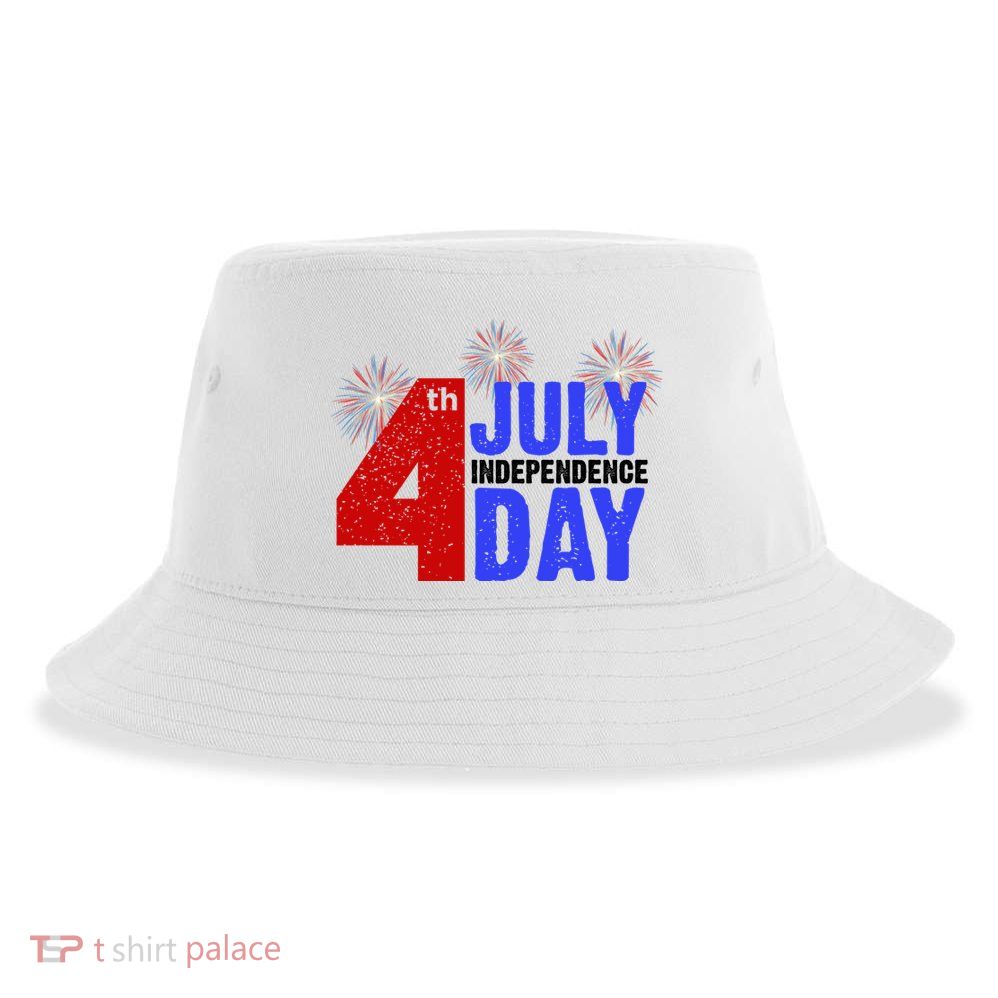 4th Of July Independence Day Fireworks Celebration Sustainable Bucket Hat