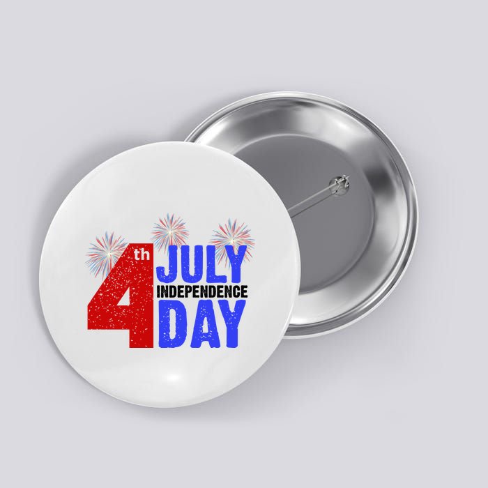 4th Of July Independence Day Fireworks Celebration Button