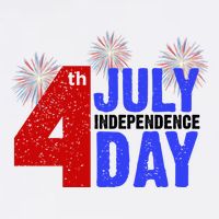 4th Of July Independence Day Fireworks Celebration Button