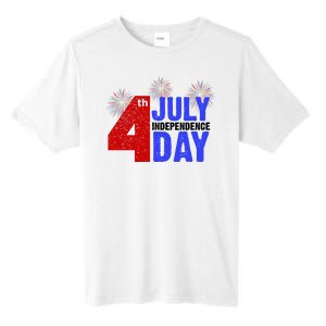 4th Of July Independence Day Fireworks Celebration Tall Fusion ChromaSoft Performance T-Shirt