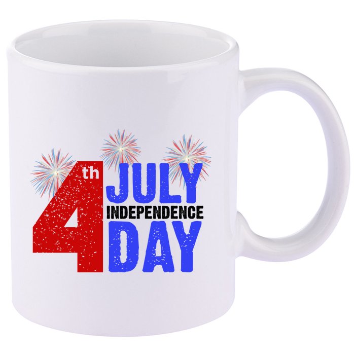 4th Of July Independence Day Fireworks Celebration 11oz C Handle Ceramic Mug