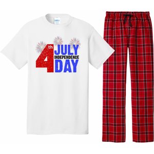 4th Of July Independence Day Fireworks Celebration Pajama Set