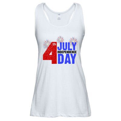 4th Of July Independence Day Fireworks Celebration Ladies Essential Flowy Tank