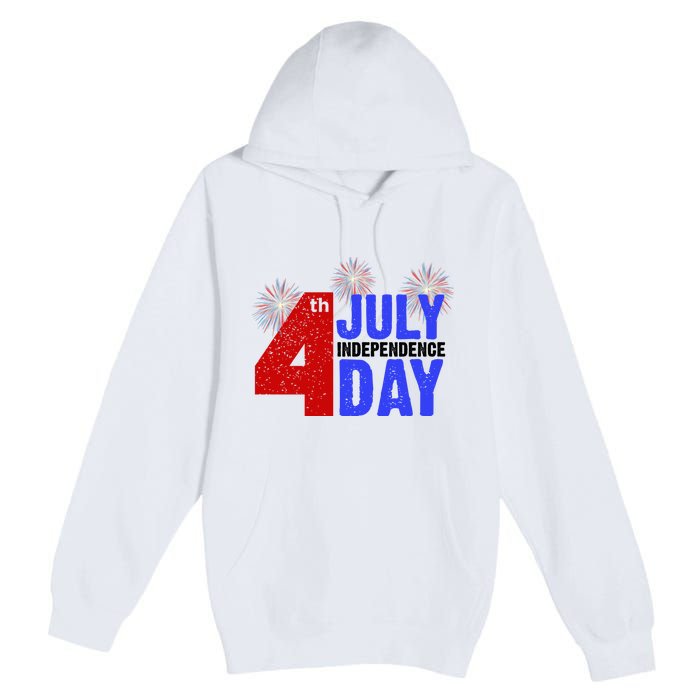 4th Of July Independence Day Fireworks Celebration Premium Pullover Hoodie