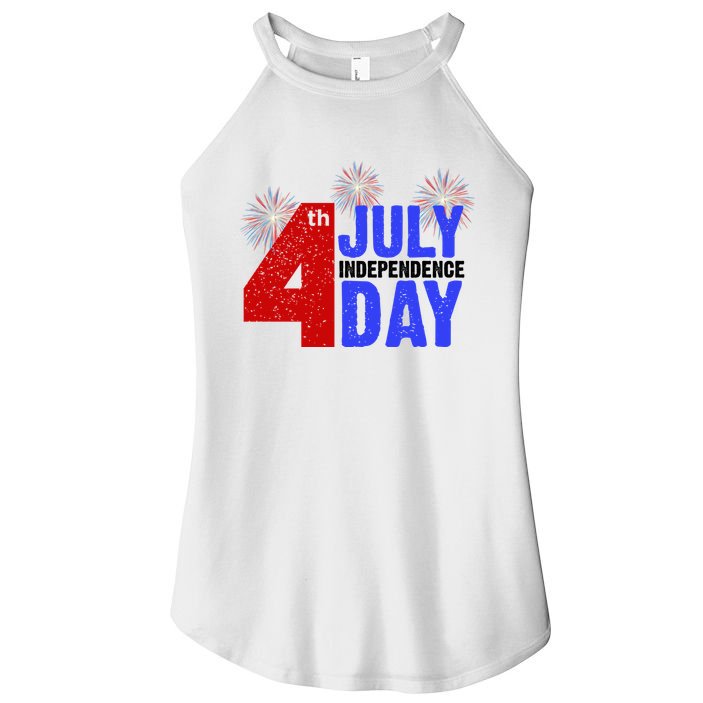 4th Of July Independence Day Fireworks Celebration Women's Perfect Tri Rocker Tank