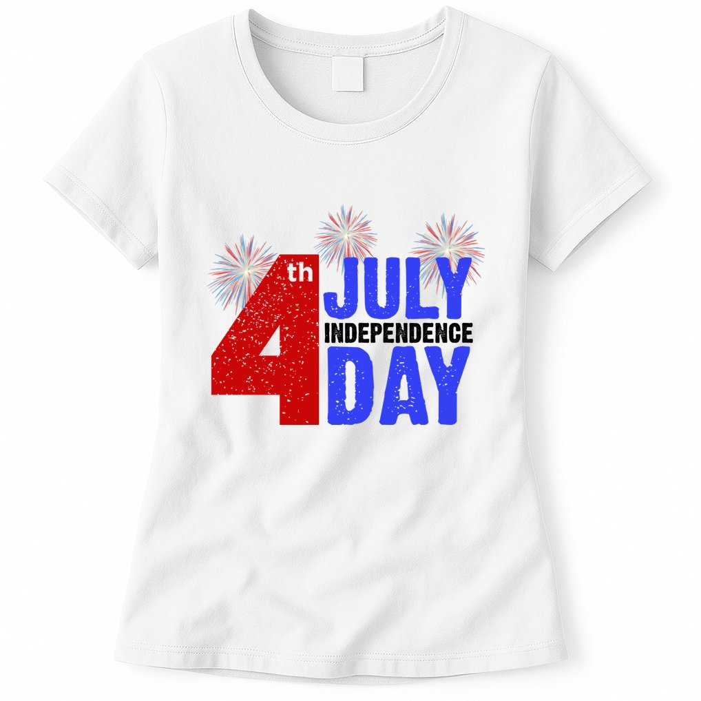 4th Of July Independence Day Fireworks Celebration Womens T-Shirt