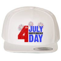 4th Of July Independence Day Fireworks Celebration Wool Snapback Cap