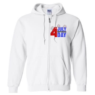 4th Of July Independence Day Fireworks Celebration Full Zip Hoodie