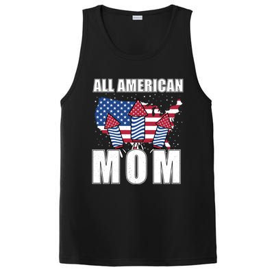 4th Of July Accessoires All American Mom Gift PosiCharge Competitor Tank