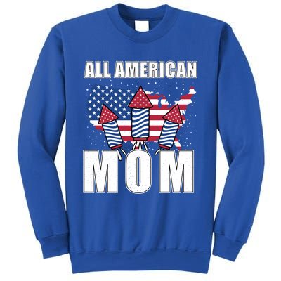 4th Of July Accessoires All American Mom Gift Sweatshirt