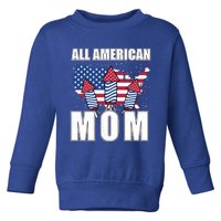 4th Of July Accessoires All American Mom Gift Toddler Sweatshirt