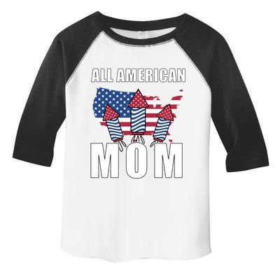 4th Of July Accessoires All American Mom Gift Toddler Fine Jersey T-Shirt