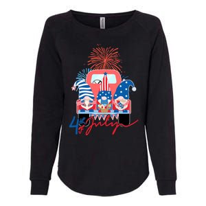 4th Of July Gnome Celebration Womens California Wash Sweatshirt